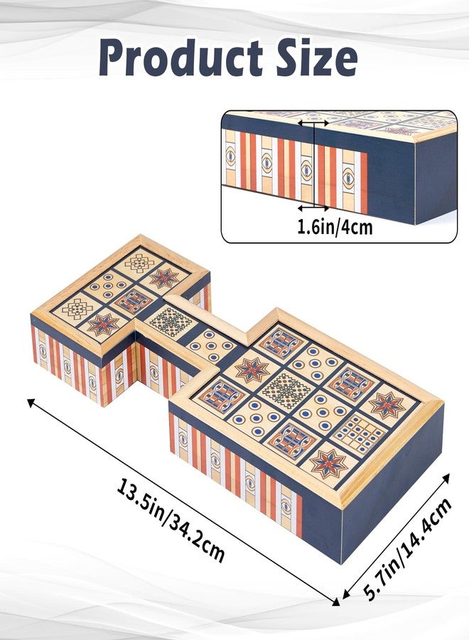 WodGod Wooden Royal Game of UR,Ancient Strategy Board Game for 2 Players,Beautifully Designed Board with Storage Drawers,Over 4500 Years Old (Orange) - Image 4